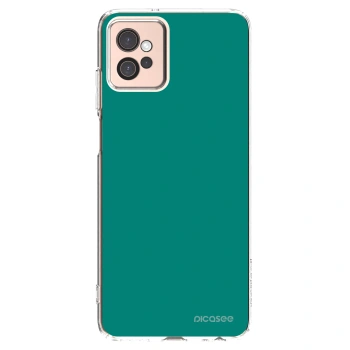 Picasee silikonowe przeźroczyste etui na Motorola Moto G32 - Emerald Mist