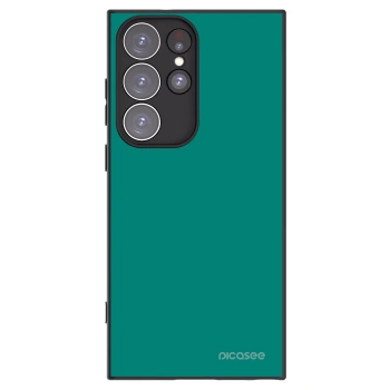 Picasee silikonowe czarne etui na Samsung Galaxy S23 Ultra 5G - Emerald Mist