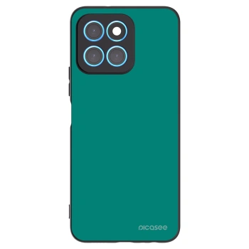 Picasee silikonowe czarne etui na Honor X6 - Emerald Mist