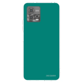 Picasee silikonowe przeźroczyste etui na Motorola Moto G72 - Emerald Mist