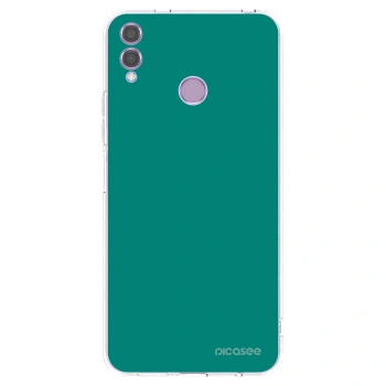 Picasee silikonowe przeźroczyste etui na Honor 8X - Emerald Mist