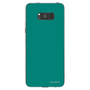 Picasee silikonowe przeźroczyste etui na Samsung Galaxy S8 G950F - Emerald Mist