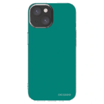 Picasee silikonowe przeźroczyste etui na Apple iPhone 15 - Emerald Mist