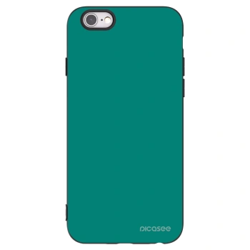Picasee silikonowe czarne etui na Apple iPhone 6/6S - Emerald Mist