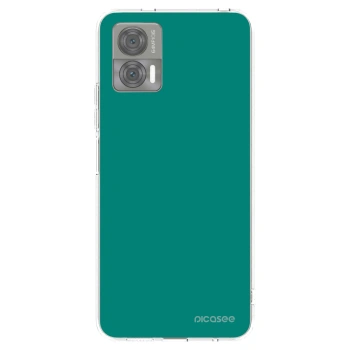 Picasee silikonowe przeźroczyste etui na Motorola Edge 30 Neo - Emerald Mist