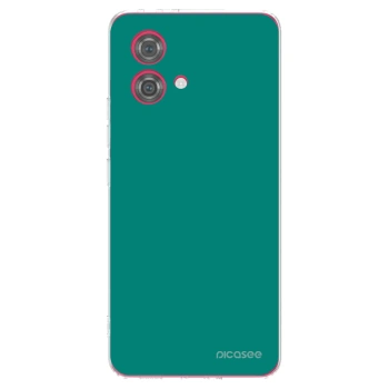 Picasee silikonowe przeźroczyste etui na Motorola Moto G84 5G - Emerald Mist