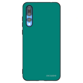 Picasee silikonowe czarne etui na Huawei P20 Pro - Emerald Mist