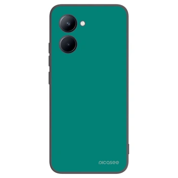 Picasee silikonowe czarne etui na Realme C33 (2023) - Emerald Mist