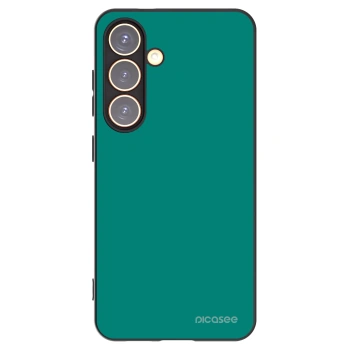 Picasee silikonowe czarne etui na Samsung Galaxy S24 S921B 5G - Emerald Mist