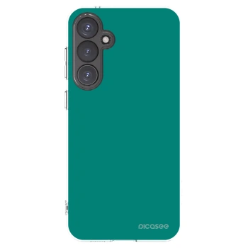 Picasee silikonowe przeźroczyste etui na Samsung Galaxy S23 FE S711B - Emerald Mist