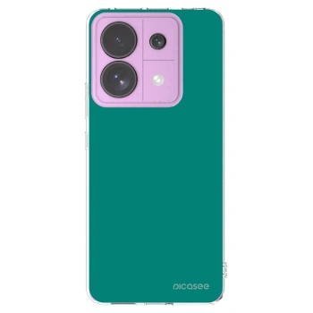 Picasee silikonowe przeźroczyste etui na Xiaomi Redmi Note 13 Pro 5G - Emerald Mist