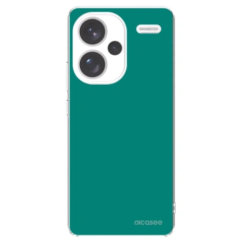 Picasee silikonowe przeźroczyste etui na Xiaomi Redmi Note 13 Pro+ 5G - Emerald Mist
