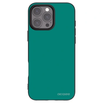 Picasee silikonowe czarne etui na Apple iPhone 16 Pro Max - Emerald Mist