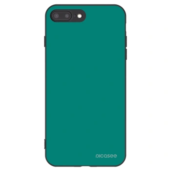 Picasee silikonowe czarne etui na Apple iPhone 8 Plus - Emerald Mist