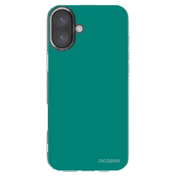 Picasee silikonowe przeźroczyste etui na Apple iPhone 16 Plus - Emerald Mist