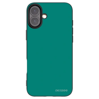 Picasee silikonowe czarne etui na Apple iPhone 16 Plus - Emerald Mist