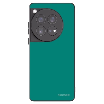 Picasee silikonowe czarne etui na OnePlus 12 5G - Emerald Mist