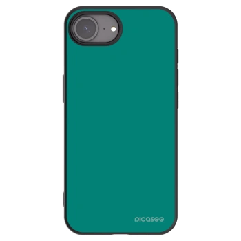Picasee silikonowe czarne etui na Apple iPhone 16e - Emerald Mist