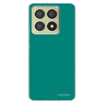 Picasee silikonowe przeźroczyste etui na Xiaomi 14T - Emerald Mist