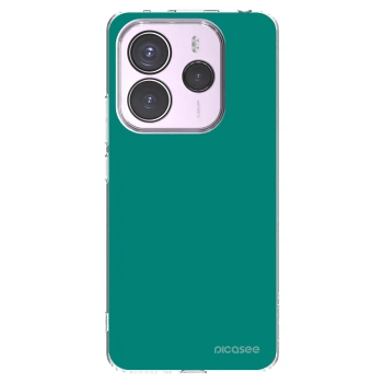 Picasee silikonowe przeźroczyste etui na Xiaomi Redmi Note 14 5G - Emerald Mist