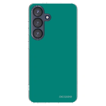 Picasee silikonowe przeźroczyste etui na Samsung Galaxy S25 5G - Emerald Mist
