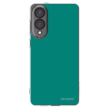 Picasee silikonowe przeźroczyste etui na Samsung Galaxy S25 Edge 5G - Emerald Mist