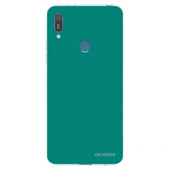 Picasee silikonowe przeźroczyste etui na Huawei Y7 2019 - Emerald Mist