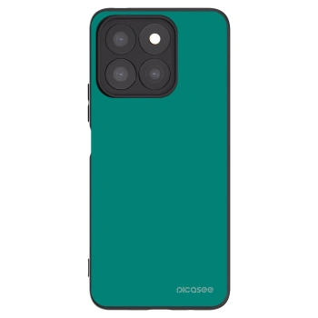Picasee silikonowe czarne etui na Honor X8c - Emerald Mist