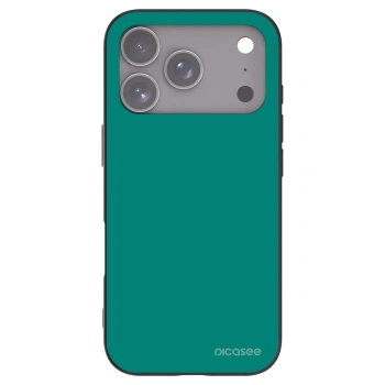 Picasee silikonowe czarne etui na Apple iPhone 17 Pro - Emerald Mist