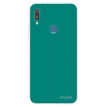 Picasee silikonowe przeźroczyste etui na Huawei Y6 2019 - Emerald Mist