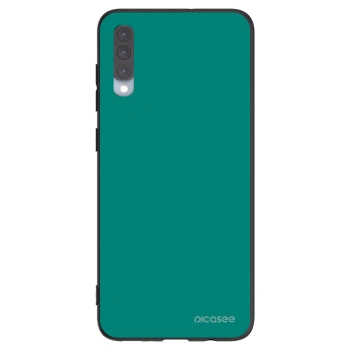 Picasee silikonowe czarne etui na Samsung Galaxy A70 A705F - Emerald Mist