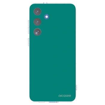 Picasee silikonowe przeźroczyste etui na Samsung Galaxy S25 FE 5G - Emerald Mist