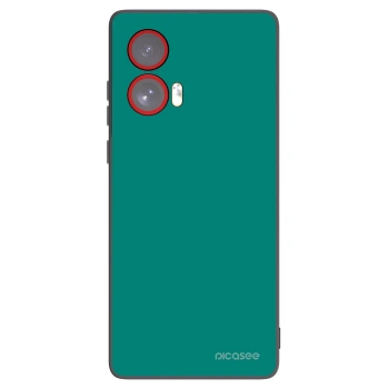 Picasee silikonowe czarne etui na Motorola Edge 50 Fusion - Emerald Mist