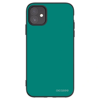Picasee silikonowe czarne etui na Apple iPhone 11 - Emerald Mist