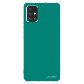 Picasee silikonowe przeźroczyste etui na Samsung Galaxy A51 A515F - Emerald Mist