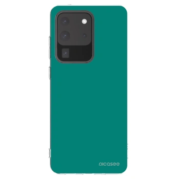 Picasee silikonowe przeźroczyste etui na Samsung Galaxy S20 Ultra 5G G988F - Emerald Mist
