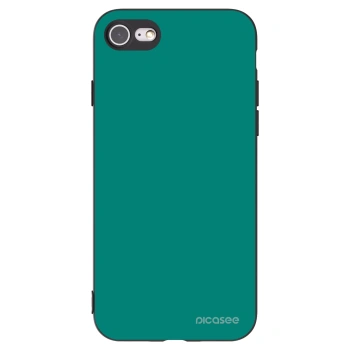 Picasee silikonowe czarne etui na Apple iPhone SE 2020 - Emerald Mist