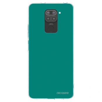 Picasee silikonowe czarne etui na Xiaomi Redmi Note 9 - Emerald Mist