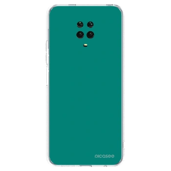Picasee silikonowe przeźroczyste etui na Xiaomi Redmi Note 9S - Emerald Mist