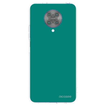Picasee silikonowe przeźroczyste etui na Xiaomi Poco F2 Pro - Emerald Mist