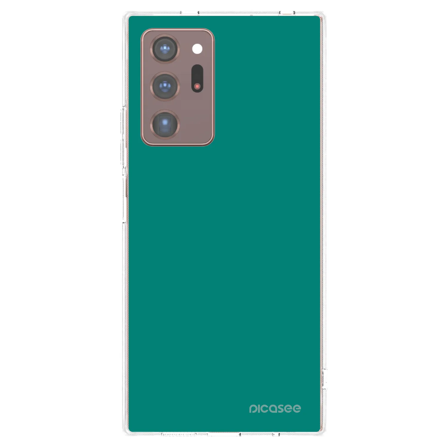 Picasee silikonowe przeźroczyste etui na Samsung Galaxy Note 20 Ultra - Emerald Mist