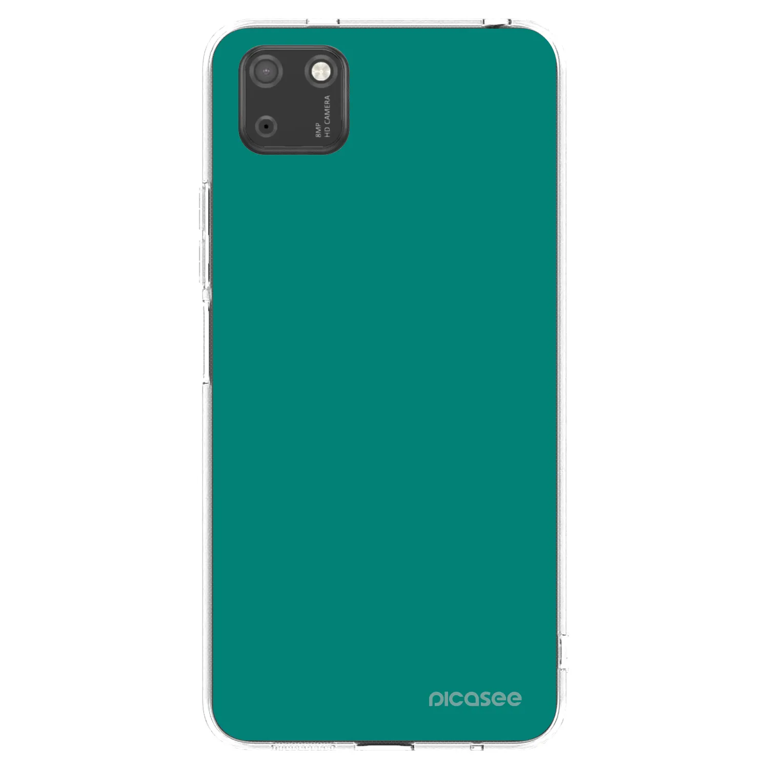 Picasee silikonowe przeźroczyste etui na Huawei Y5P - Emerald Mist