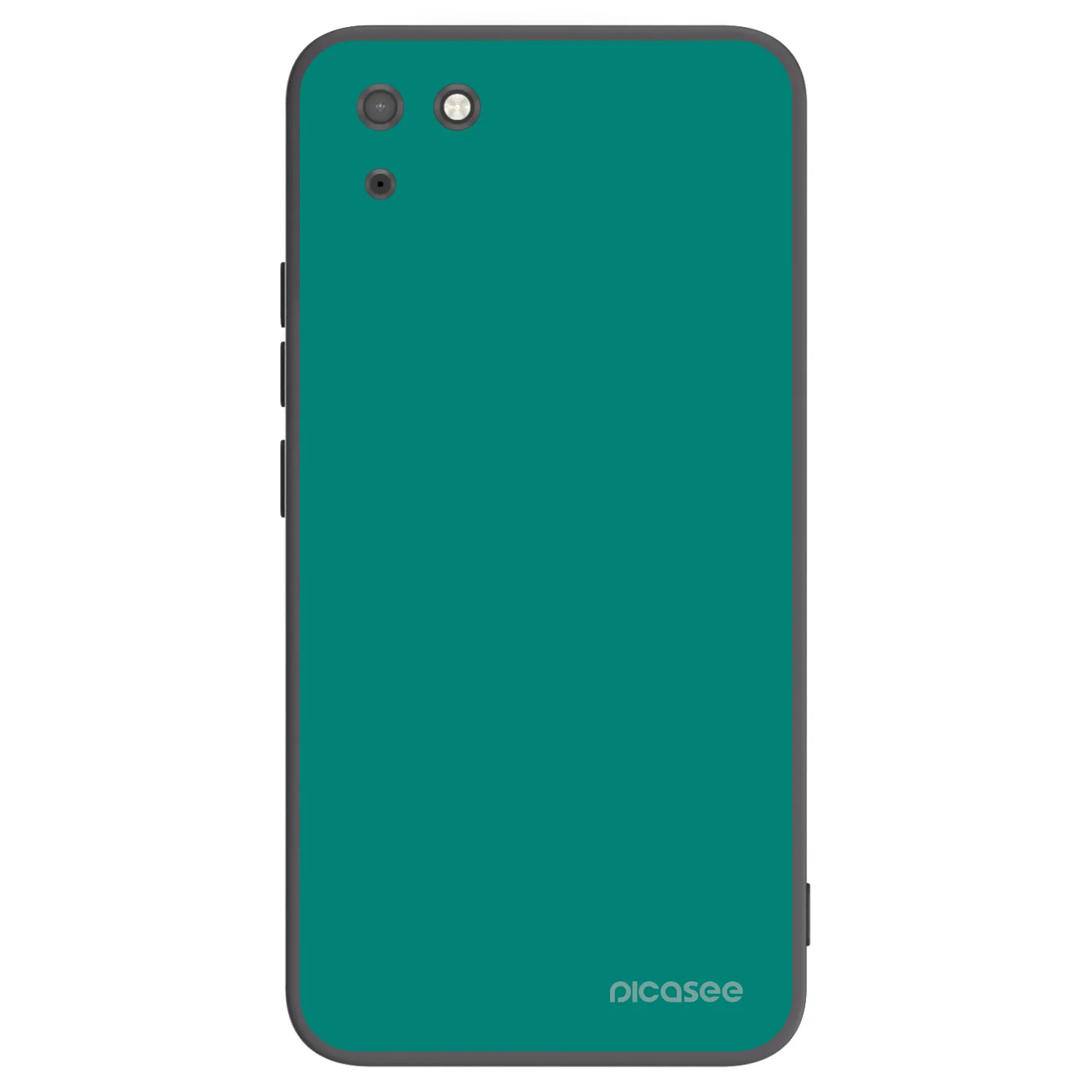 Picasee silikonowe czarne etui na Huawei Y5P - Emerald Mist