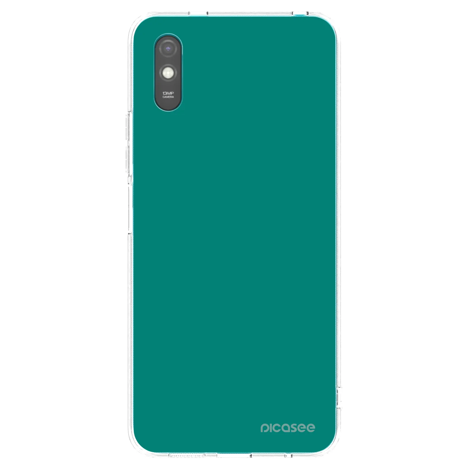 Picasee silikonowe przeźroczyste etui na Xiaomi Redmi 9A - Emerald Mist