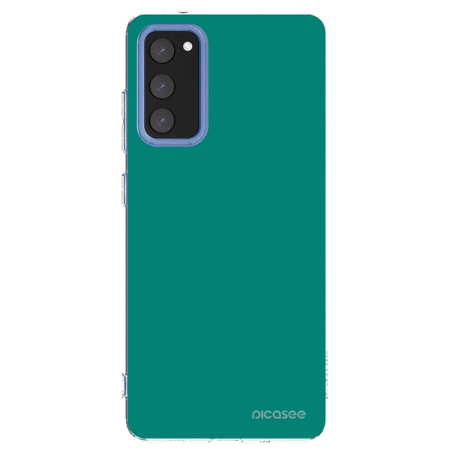 Picasee silikonowe przeźroczyste etui na Samsung Galaxy S20 FE - Emerald Mist