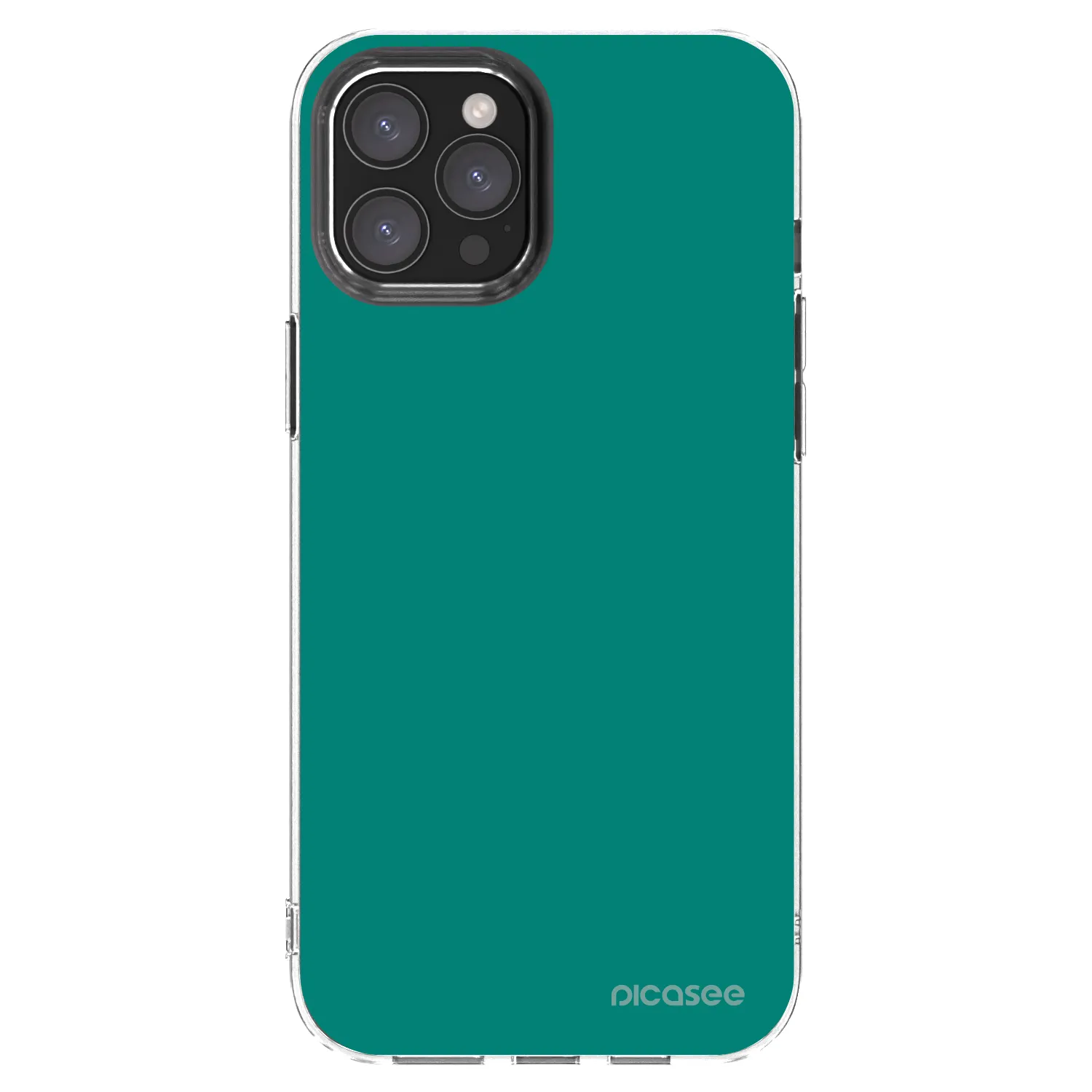 Picasee silikonowe przeźroczyste etui na Apple iPhone 12 Pro Max - Emerald Mist