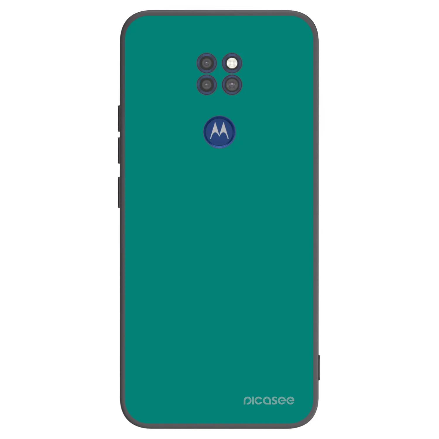 Picasee silikonowe czarne etui na Motorola Moto G9 Play - Emerald Mist