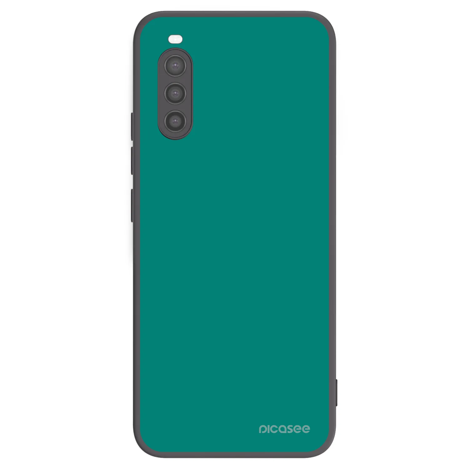 Picasee silikonowe czarne etui na Sony Xperia 10 II - Emerald Mist