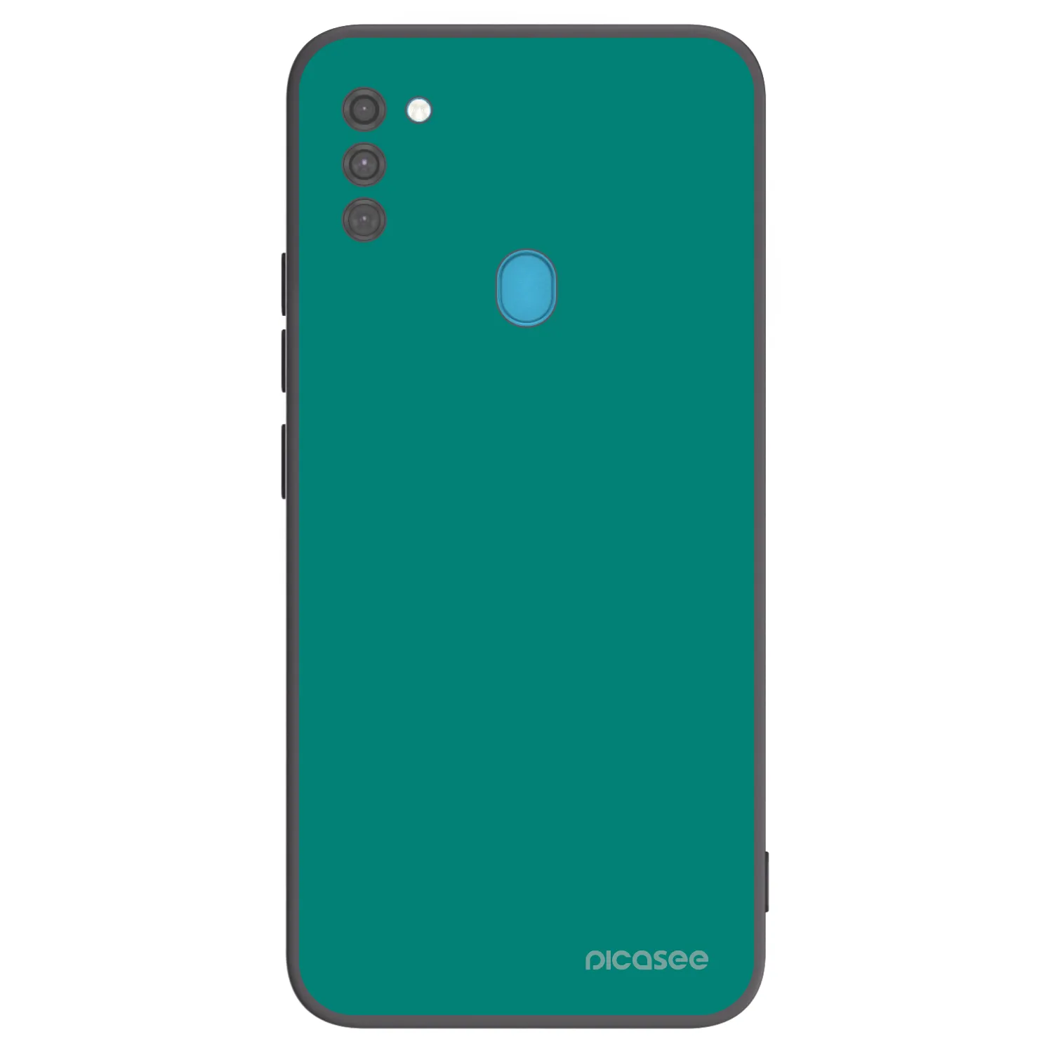 Picasee silikonowe czarne etui na Samsung Galaxy M11 - Emerald Mist