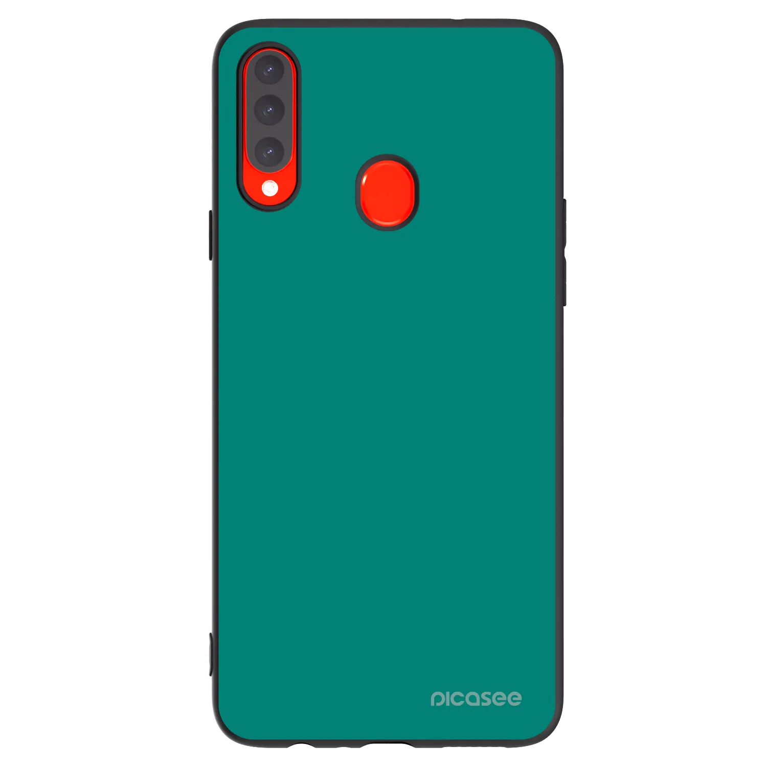 Picasee silikonowe czarne etui na Samsung Galaxy A20s - Emerald Mist